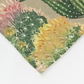 Planten van geassorteerde bloedingscactus fleece deken (Hoek)