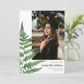 Planten van Green Fern over de bekendmaking van Af Kaart (Staand voorkant)