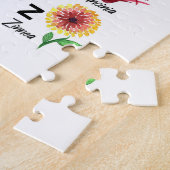 Planten van het botanische alfabet legpuzzel (Zijkant)