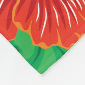 Planten van het Hawaïaanse Rode Hibiscus-eiland Fleece Deken (Hoek)