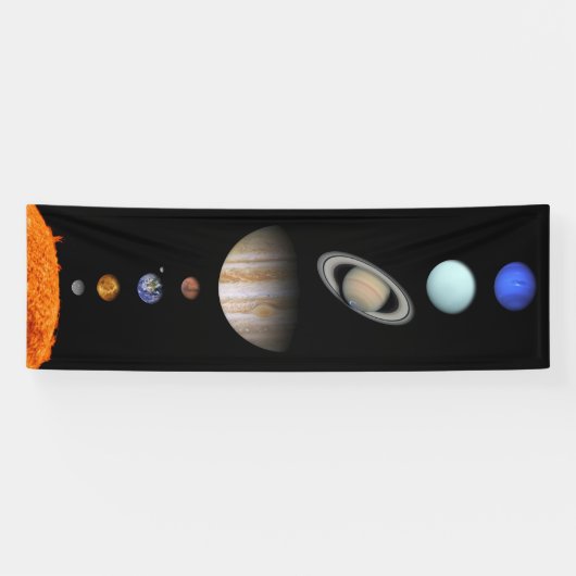 PLANTEN VAN HET SOLAR-SYSTEEM 8' x 2,5' Banner (Horizontaal)