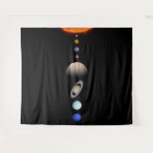 PLANTEN VAN HET SOLAR-SYSTEEM, Aangepaste afstammi Wandkleed (Voorkant (horizontaal))