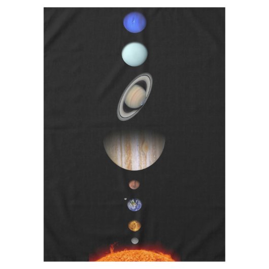 PLANTEN VAN HET SOLAR-SYSTEEM Aangepaste tablet Tafelkleed (Voorkant)