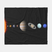 PLANTEN VAN HET SOLAR-SYSTEEM Aangepaste ventilato Fleece Deken (Voorkant (Horizontaal))