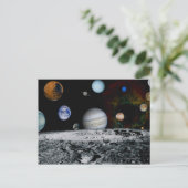 Planten van het zonnestelsel briefkaart (Staand voorkant)