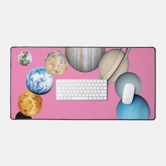 Planten van het zonnestelsel bureaumat (Keyboard & Muis)