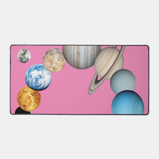 Planten van het zonnestelsel bureaumat (Voorkant)