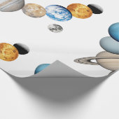 Planten van het zonnestelsel (Kleur veranderbaar) Cadeaupapier (Hoek)