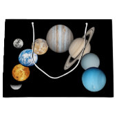 Planten van het zonnestelsel (Kleur veranderbaar) Groot Cadeauzakje (Voorkant)