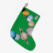 Planten van het zonnestelsel (Kleur veranderbaar) Kleine Kerstsok (Voorkant (Hangend))