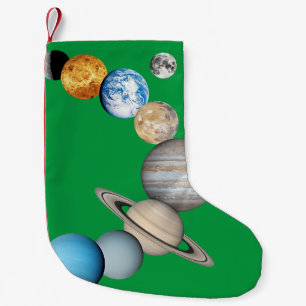 Planten van het zonnestelsel (Kleur veranderbaar) Kleine Kerstsok