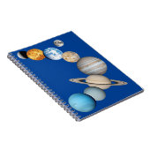 Planten van het zonnestelsel (Kleur veranderbaar) Notitieboek (Rechterzijde)