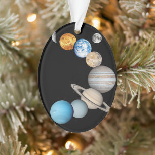 Planten van het zonnestelsel (Kleur veranderbaar) Ornament
