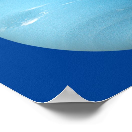 Planten van het zonnestelsel (Kleur veranderbaar) Poster (Hoek)