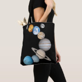 Planten van het zonnestelsel (Kleur veranderbaar) Tote Bag (Dichtbij)