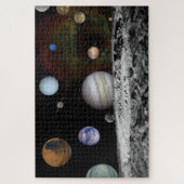 Planten van het zonnestelsel legpuzzel (Verticaal)