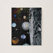 Planten van het zonnestelsel legpuzzel (Verticaal)