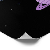 Planten van het zonnestelsel met platennamen poster (Hoek)