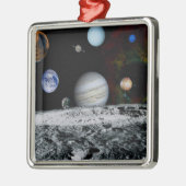 Planten van het zonnestelsel metalen ornament (Links)