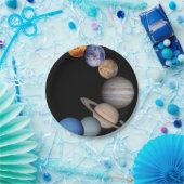 Planten van het zonnestelsel papieren bordje (Feest)