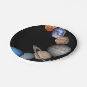 Planten van het zonnestelsel papieren bordje (Gekanteld)