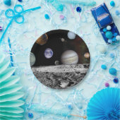 Planten van het zonnestelsel papieren bordje (Feest)