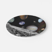 Planten van het zonnestelsel papieren bordje (Gekanteld)