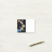 Planten van het zonnestelsel post-it® notes (Op bureau)