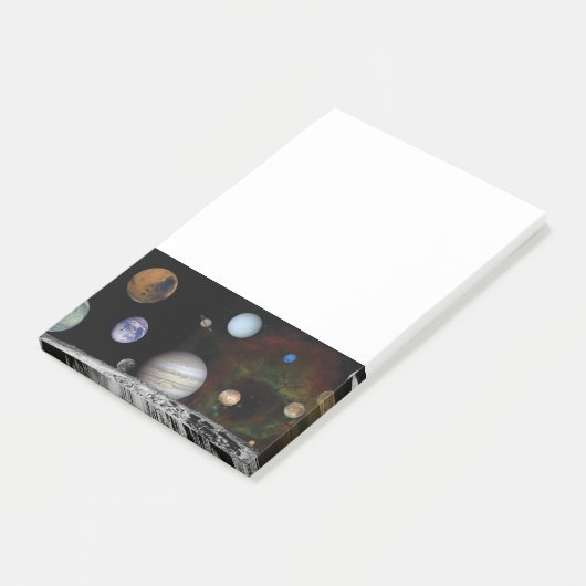 Planten van het zonnestelsel post-it® notes (Schuin)