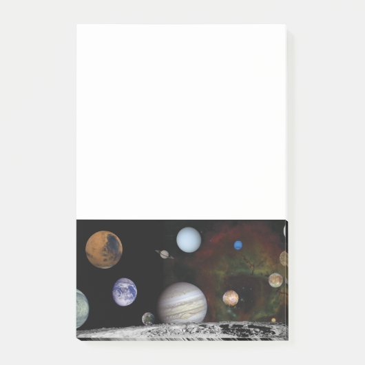 Planten van het zonnestelsel post-it® notes (Voorkant)