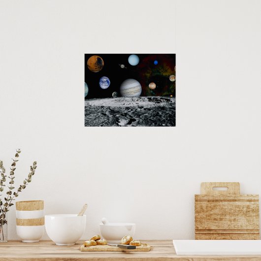 Planten van het zonnestelsel poster (Keuken)