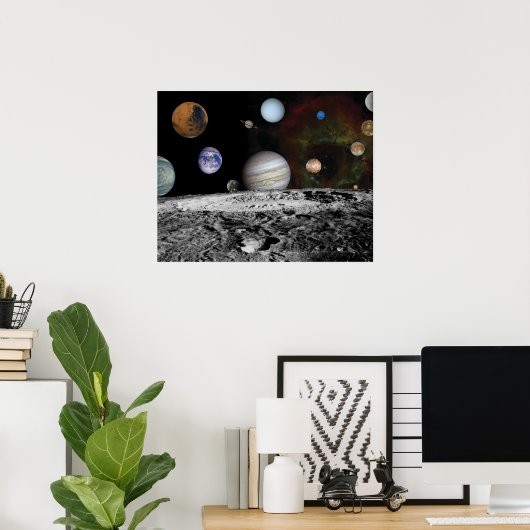 Planten van het zonnestelsel poster (Thuiskantoor)