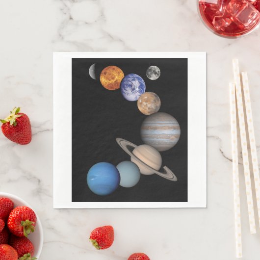 Planten van het zonnestelsel servetten (Insitu)