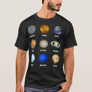 Planten van het zonnestelsel t-shirt