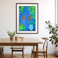 Planten van Marokkaanse tuinbouwblauw