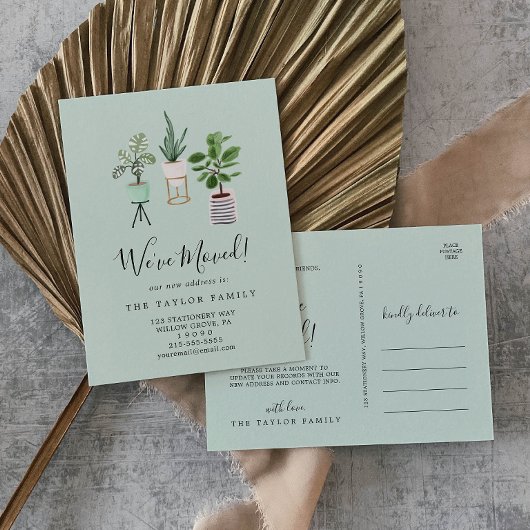 Planten van Potlood House | Mint dat we hebben ver Aankondigingskaart