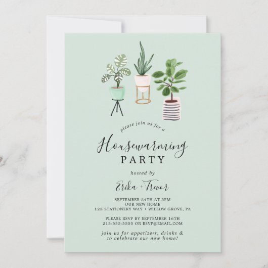 Planten van Potlood House | Munt Housewarming Part Kaart (Voorkant)