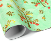 Planten van tomaten en bijen cadeaupapier (Rol Hoek)