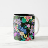 Planten van tropisch Oerwoud Tweekleurige Koffiemok (Voorkant rechts)