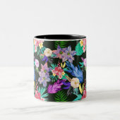 Planten van tropisch Oerwoud Tweekleurige Koffiemok (Center)