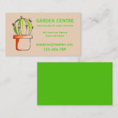 Planten van tuinmiddelsappels en cactus visitekaartje (Voorkant / Achterkant)