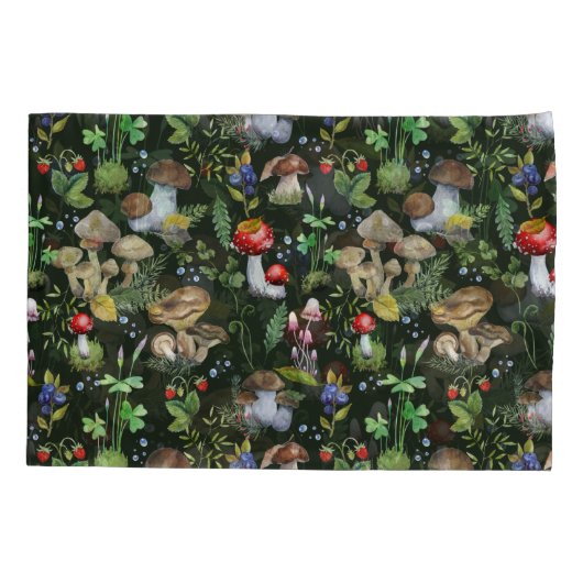 Planten van Woodland Forest Greenery Kussensloop (Achterkant)