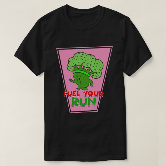 Planten Vegetarische Veggies Broccoli Runner Groen T-shirt (Design voorkant)