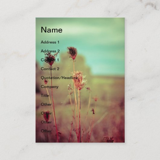  planten visitekaartje (Voorkant)