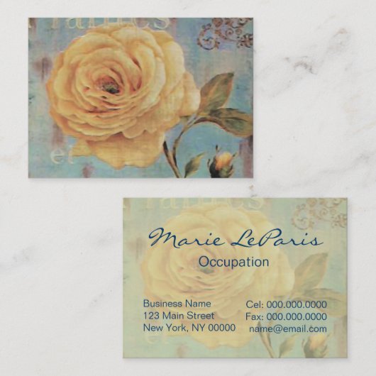 Planten ~ Visitekaartje (Voorkant / Achterkant)