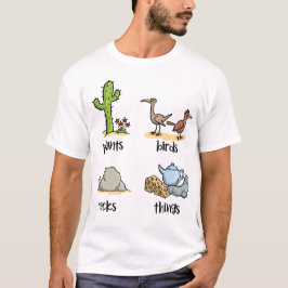 Planten & vogels & stenen & dingen t-shirt