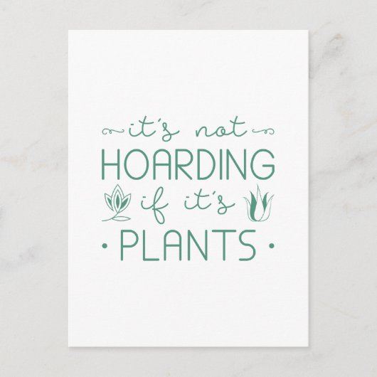 Planten voor instapkaarten briefkaart (Voorkant)