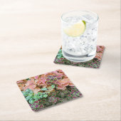 Planten voor kleurrijke regenboog kartonnen onderzetters (Insitu)