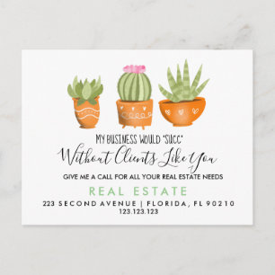 planten voor onroerend goed, zie verwijzingen aankondigingskaart