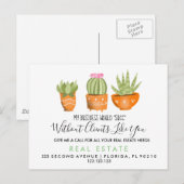 planten voor onroerend goed, zie verwijzingen aankondigingskaart (Voorkant / Achterkant)